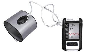 Image: The TLT cuff-like design blood pressure measurement device (Photo courtesy of TLT). Image: The TLT cuff-like design blood pressure measurement device (Photo courtesy of TLT).